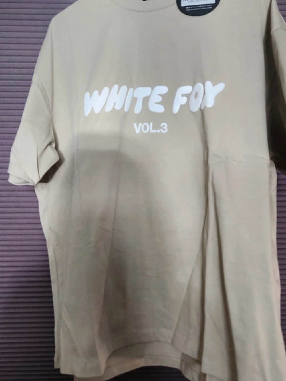 White Fox Boutique Beige Graphic Short Sleeve Tee